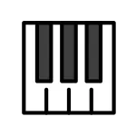 Musical Keyboard SVG Icon